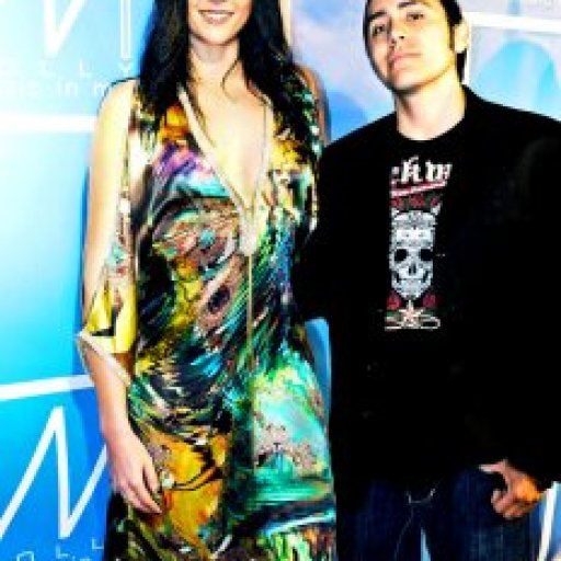Nominee Kristen Faulconer and Nominee Handsome Rob on The Red Carpet at The Hollywood Music and Media Awards 2011